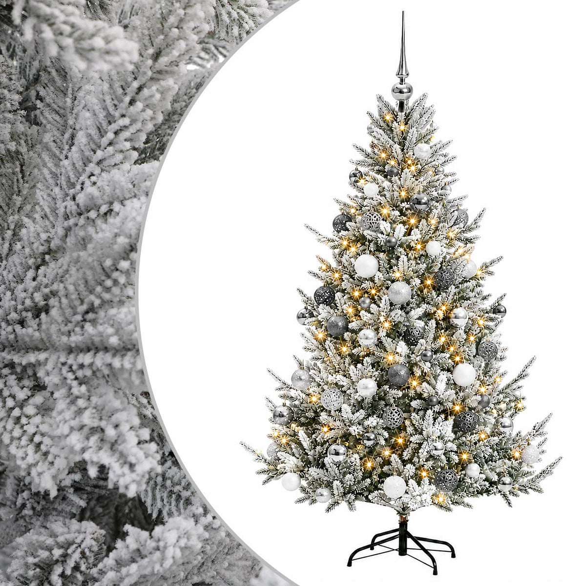 Dirbtinė kalėdinė eglutė su rutuliuku 240 cm 300 LED