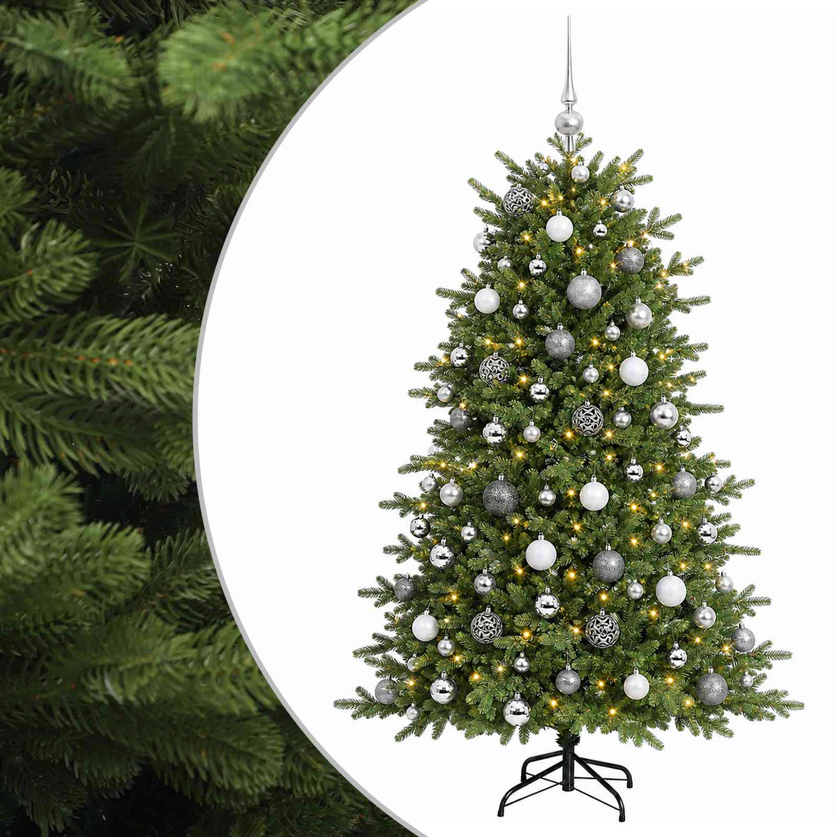 Dirbtinė kalėdinė eglutė su rutuliuku 210 cm 300 LED