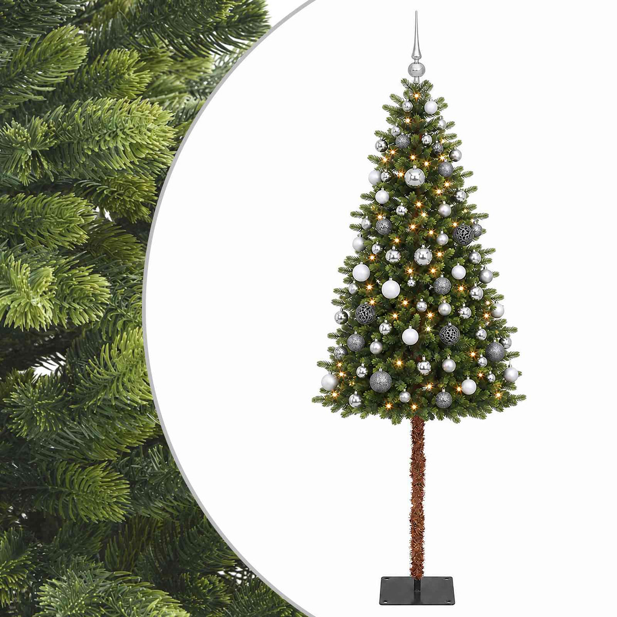 Dirbtinė Kalėdų eglutė su burbulais 180 cm 300 LED Šilta balta