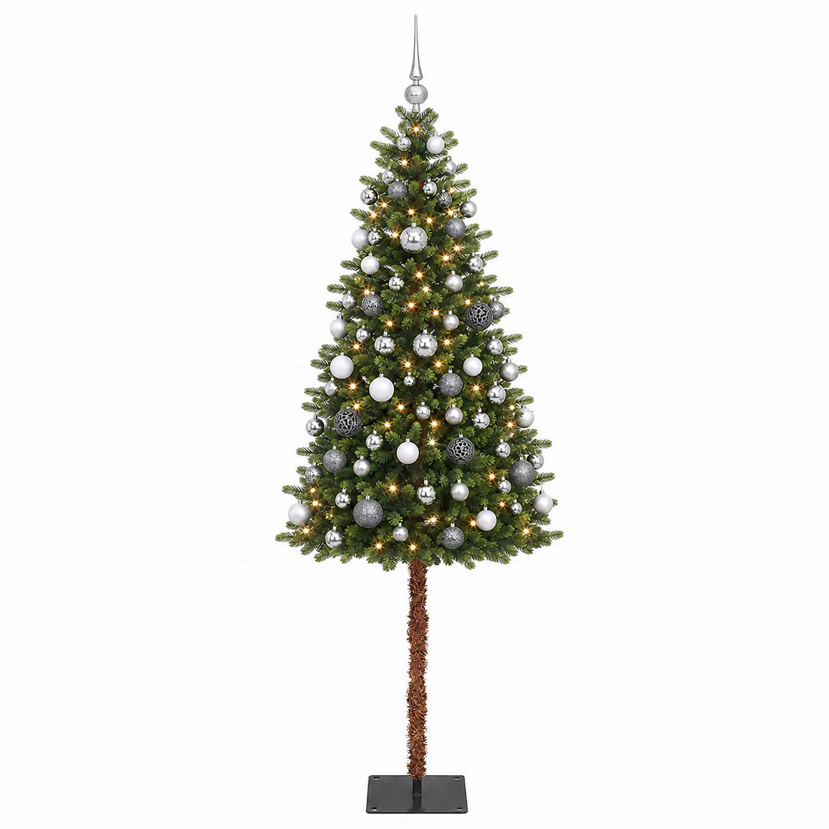 Dirbtinė Kalėdų eglutė su burbulais 180 cm 300 LED Šilta balta