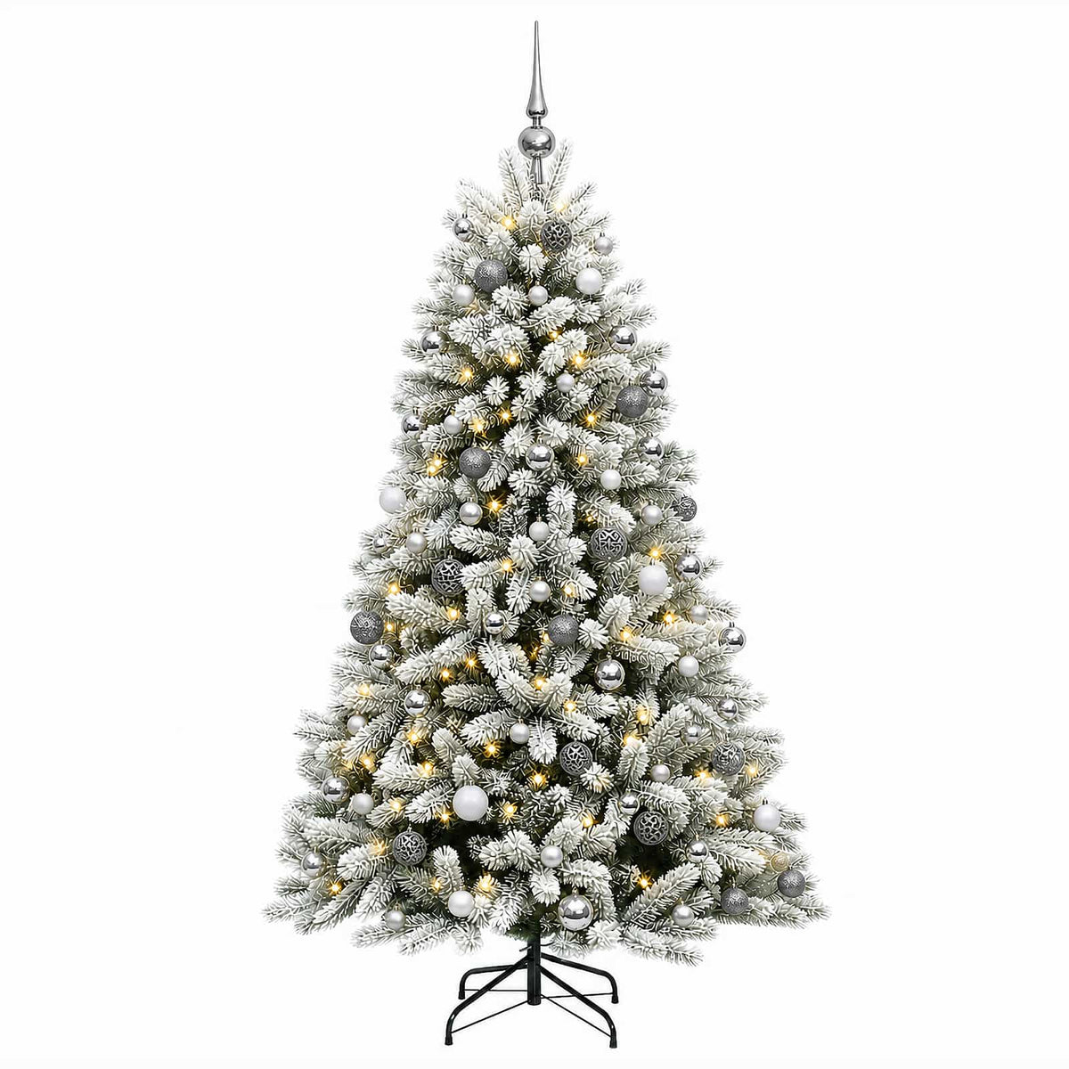 Dirbtinė Kalėdų eglutė su burbulais 240 cm 300 LED Šilta balta