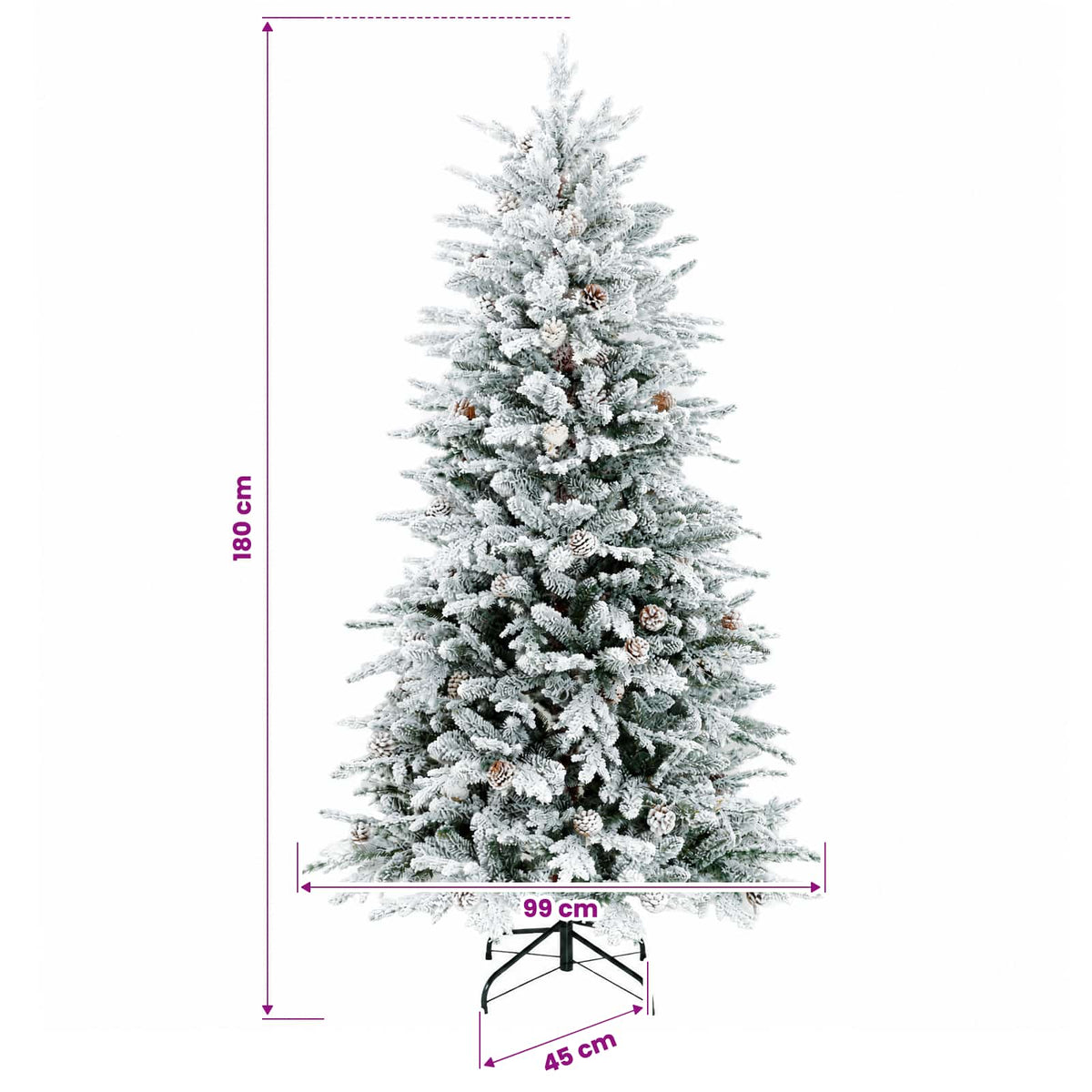 Dirbtinė Sulankstoma Kalėdų Eglutė 180 cm 300 LED Šilta balta