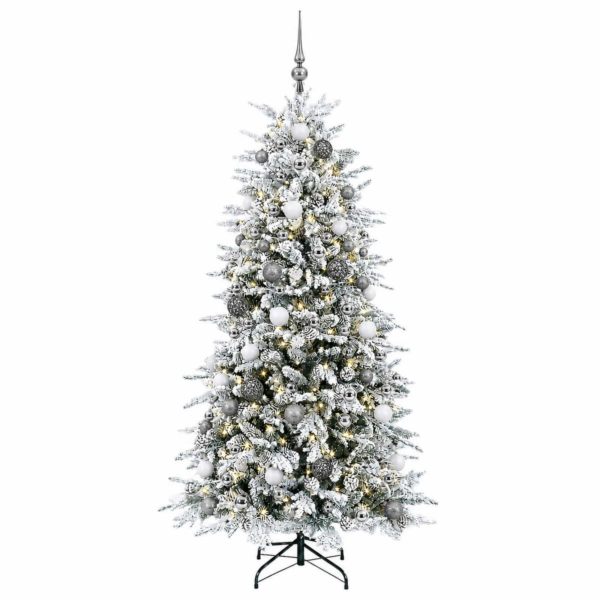 Dirbtinė Sulankstoma Kalėdų Eglutė 240 cm 300 LED Šilta balta