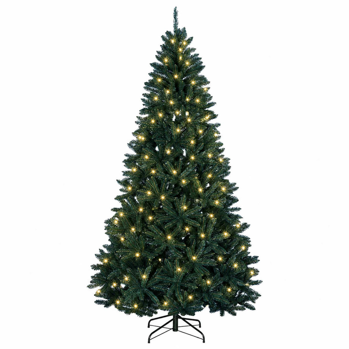 Dirbtinė tamsiai žalia Kalėdų eglutė su vyriais 300 cm 600 LED