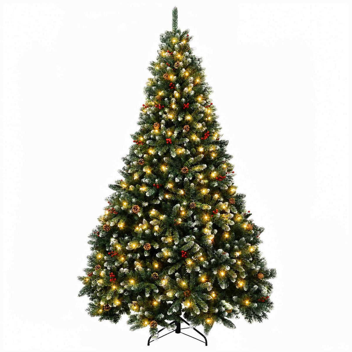 Dirbtinė Sulankstoma Kalėdų Eglutė 300 cm 600 LED Šilta balta