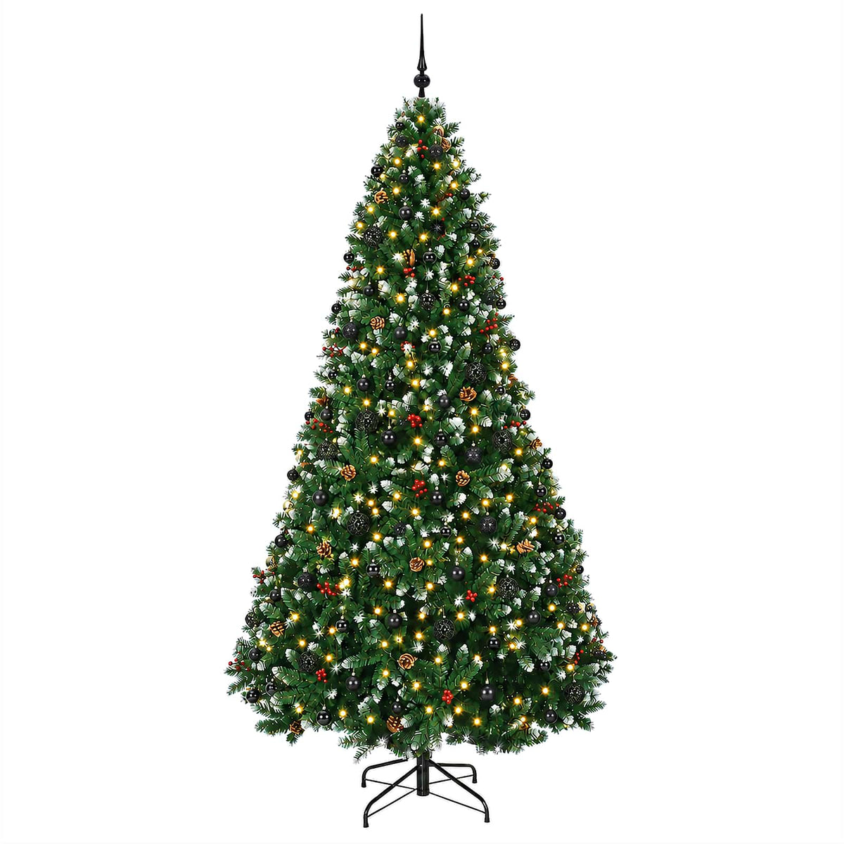 Dirbtinė Kalėdų eglutė, žalia su žaisliuku 270 cm 300 LED