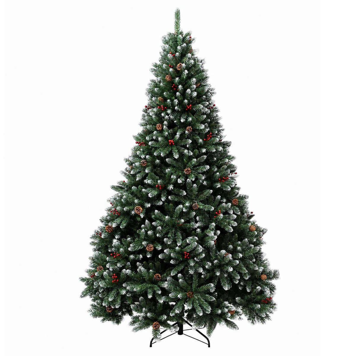 Dirbtinė žalia kalėdinė eglutė su žaisliukais 300 cm 600 LED