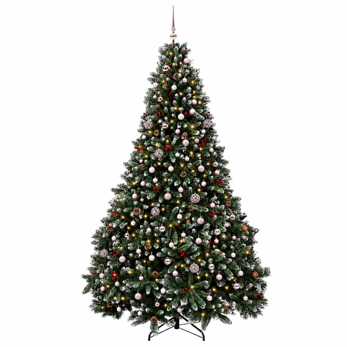 Dirbtinė žalia Kalėdų eglutė su žaisliuku 300 cm 600 LED