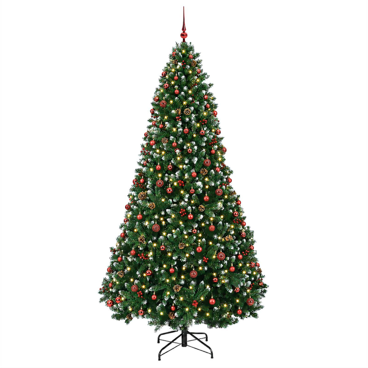 Dirbtinė žalia kalėdinė eglutė su žaisliuku 270 cm 300 LED