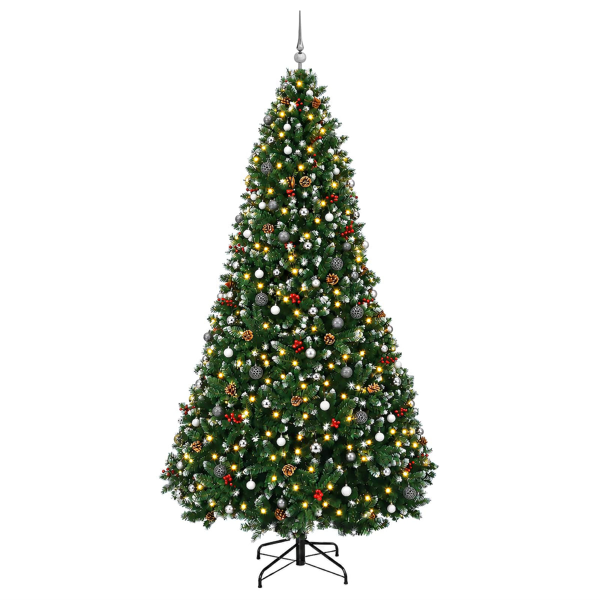 Dirbtinė Kalėdų eglutė su burbulais 300 cm 300 LED Šilta balta