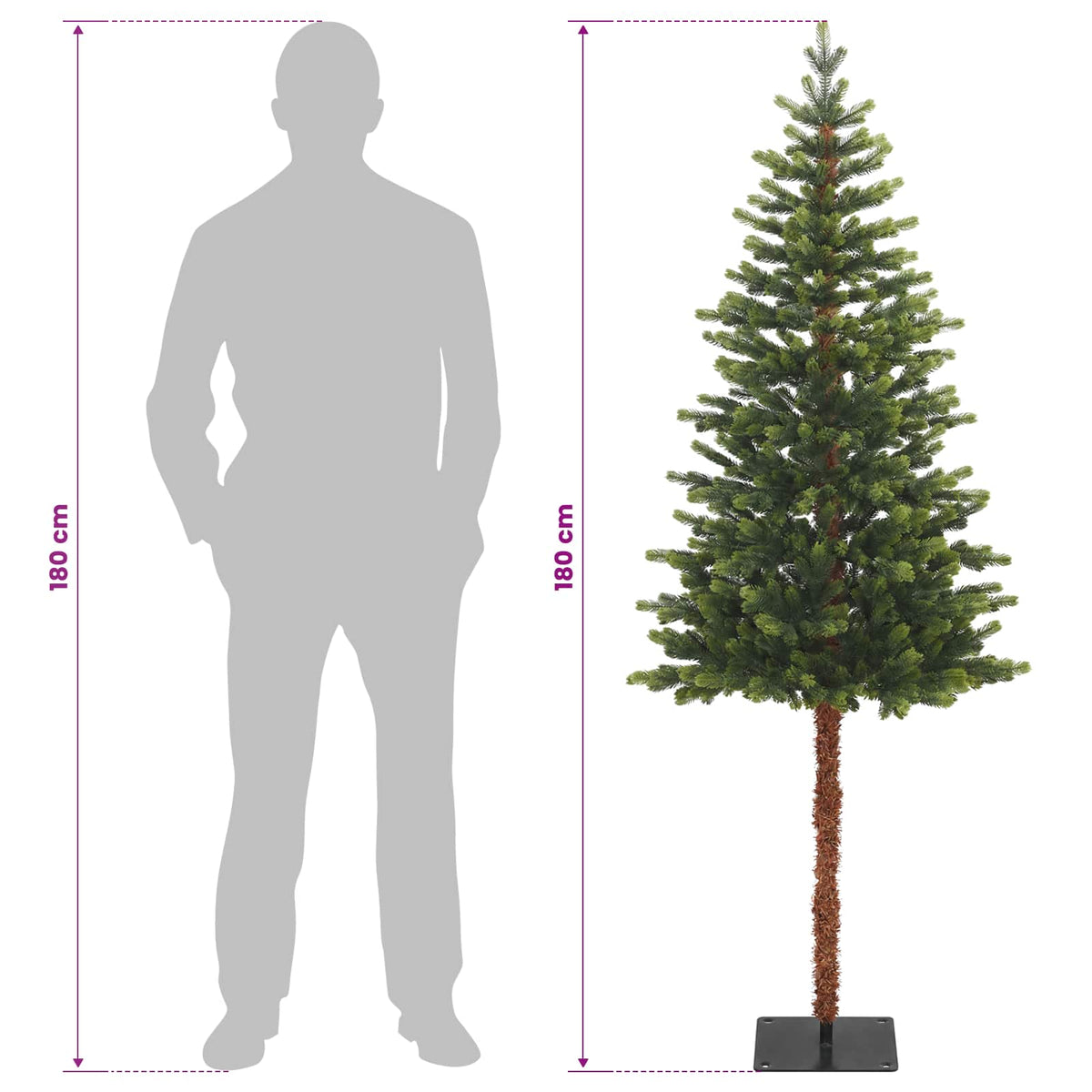 Dirbtinė Sulankstoma Kalėdų Eglutė 180 cm PVC ir metalas Žalia