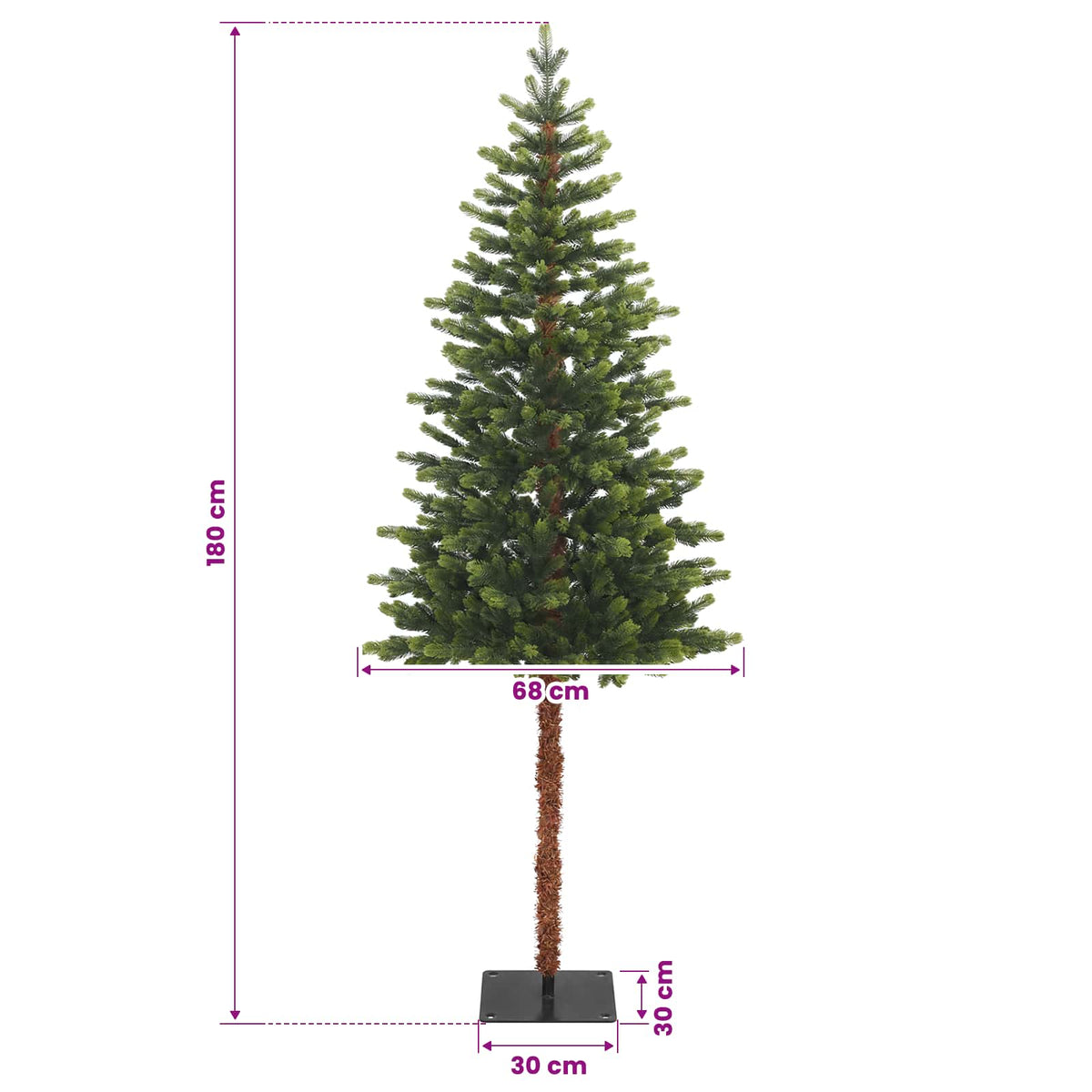 Dirbtinė Sulankstoma Kalėdų Eglutė 180 cm PVC ir metalas Žalia