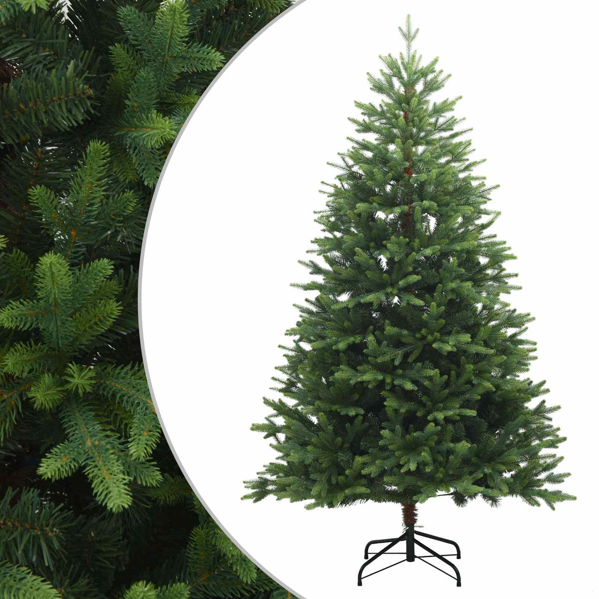Dirbtinė Sulankstoma Kalėdų Eglutė 150 cm PVC ir metalas Žalia