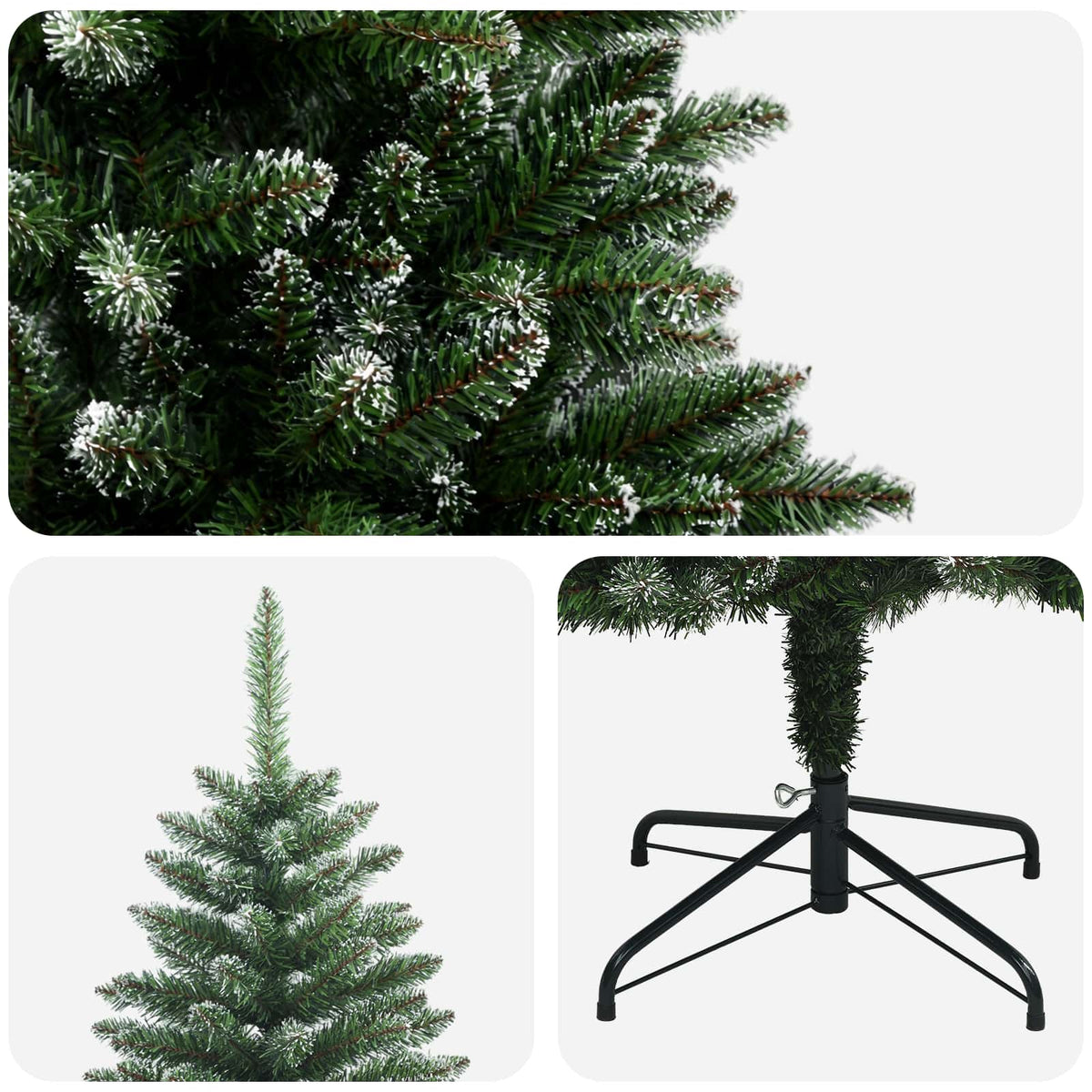 Dirbtinė Sulankstoma Kalėdų Eglutė 180 cm PVC ir metalas
