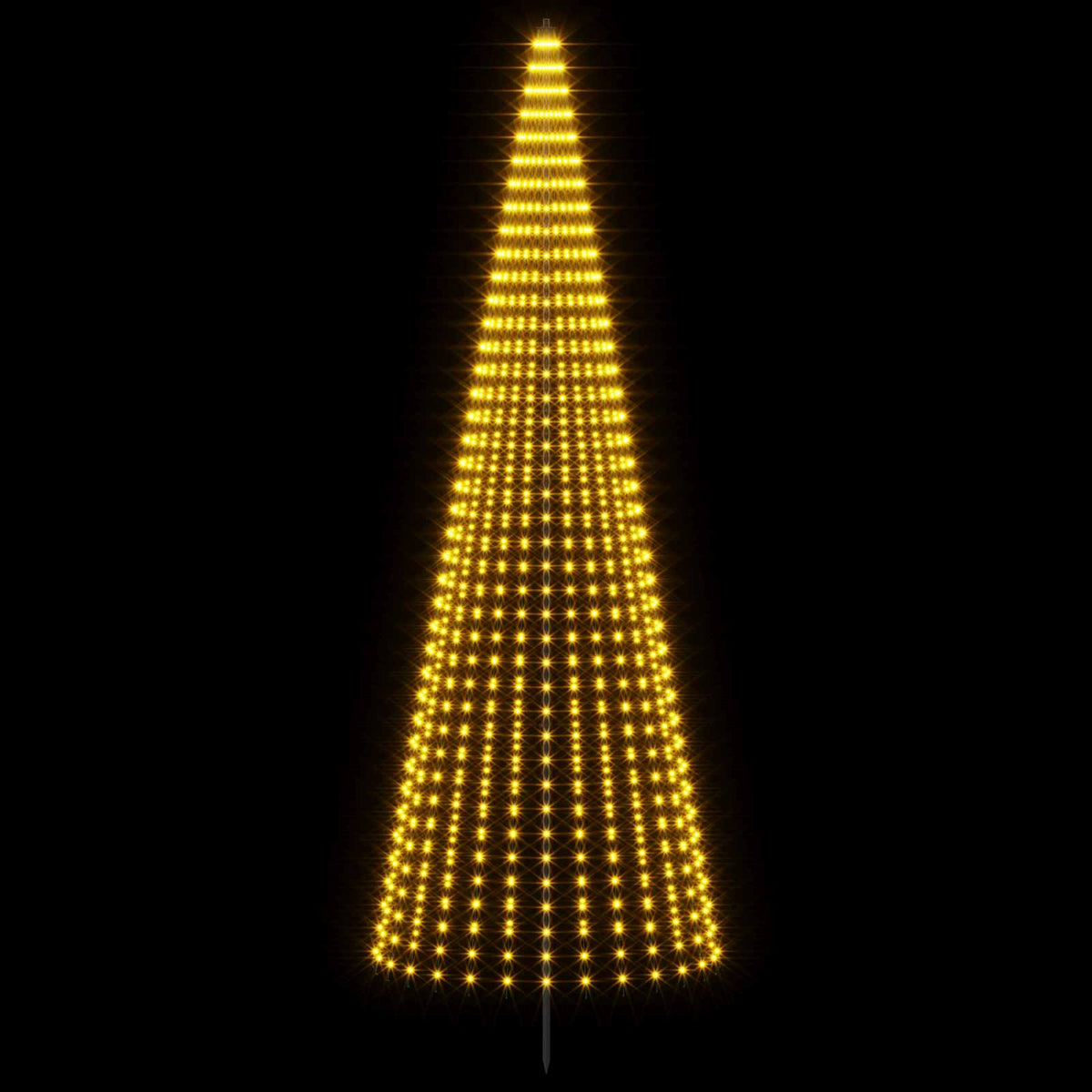 LED Kalėdų medis 385 cm 1148 LED Šilta balta Geležis Juoda