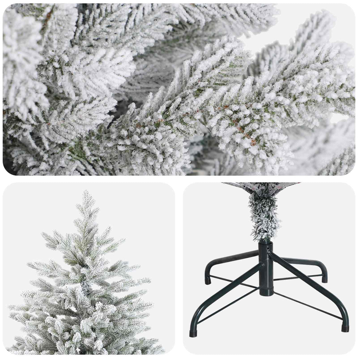 Dirbtinė Sulankstoma Kalėdų Eglutė 180 cm PVC ir metalas