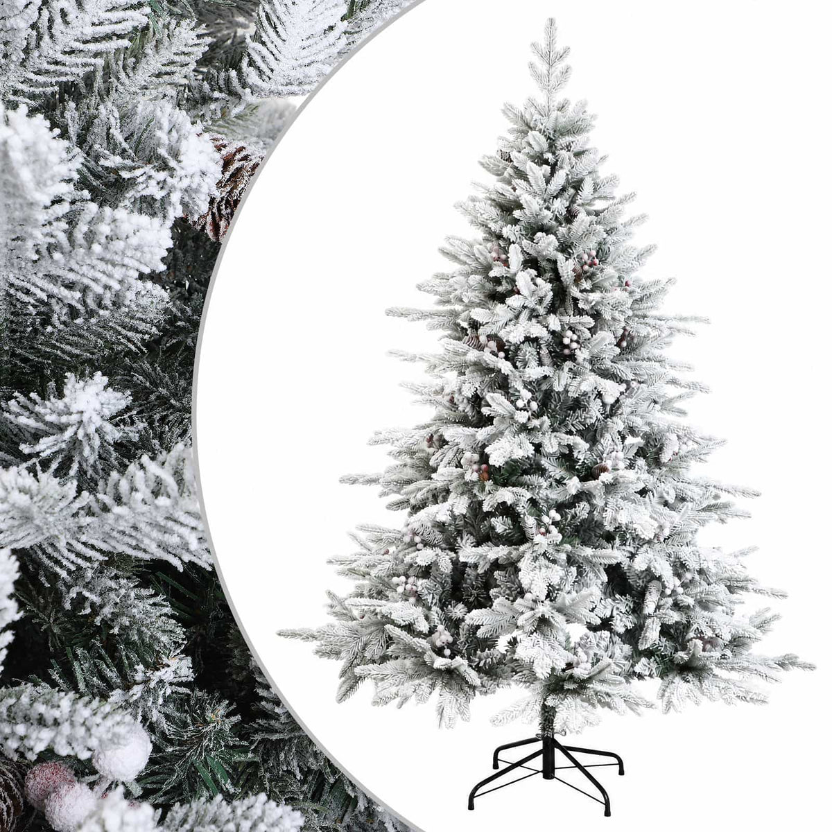 Dirbtinė Sulankstoma Kalėdų Eglutė 240 cm PVC ir metalas
