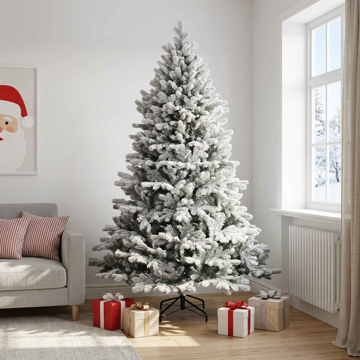 Dirbtinė Sulankstoma Kalėdų Eglutė 240 cm PVC ir metalas