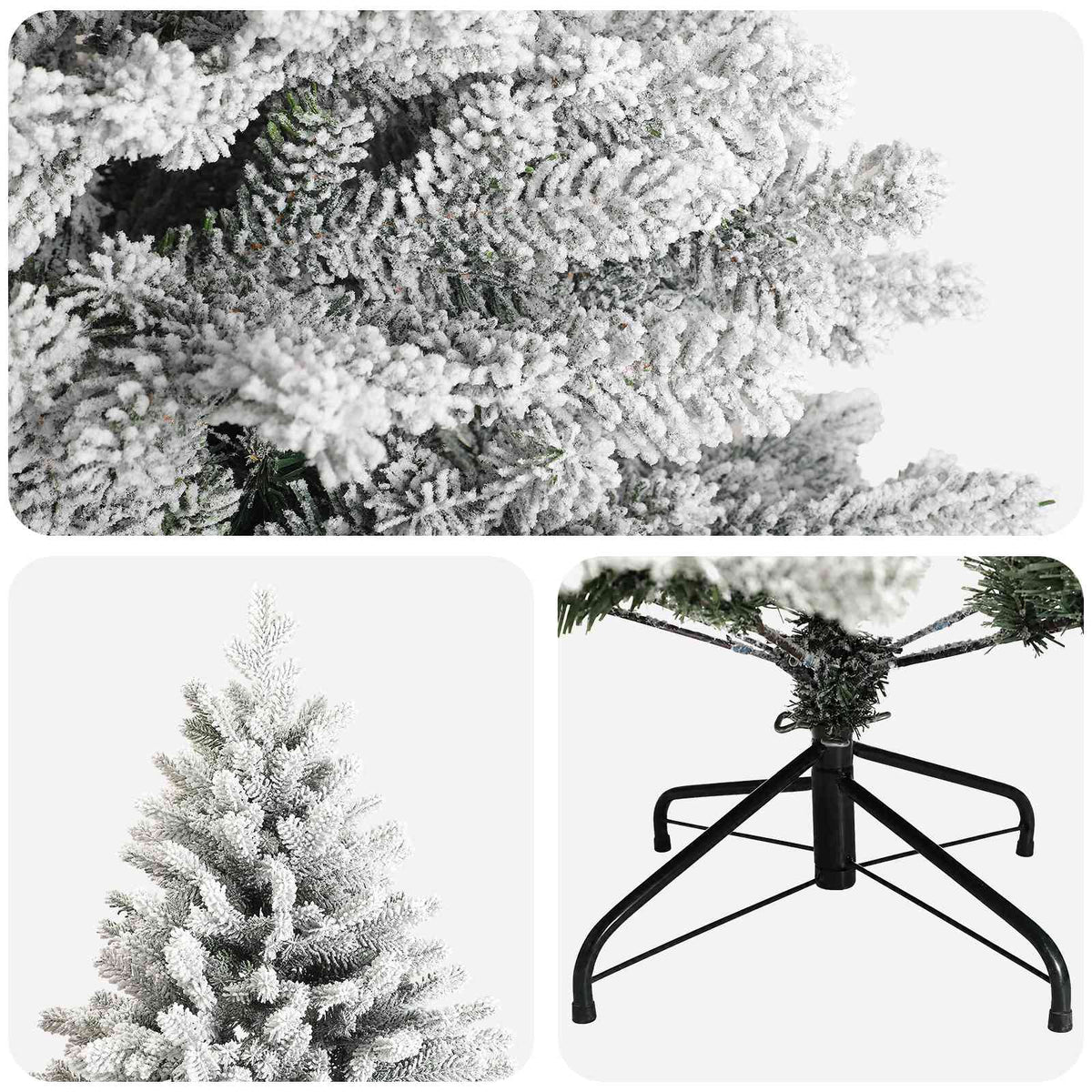 Dirbtinė Sulankstoma Kalėdų Eglutė 240 cm PVC ir metalas
