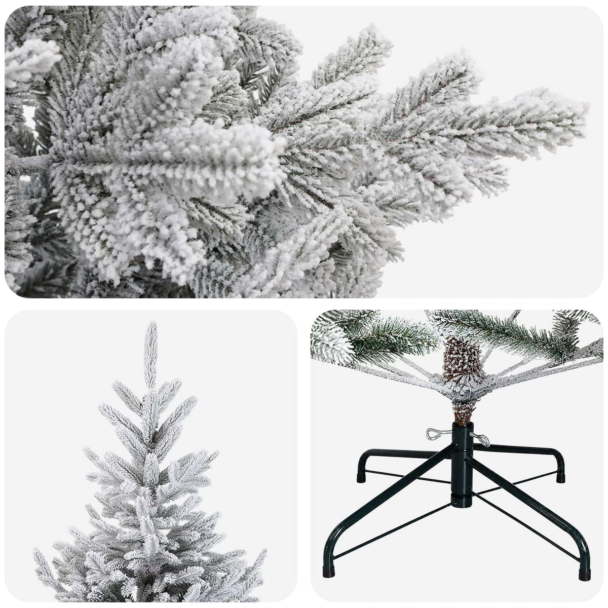Dirbtinė Sulankstoma Kalėdų Eglutė 240 cm PVC ir metalas