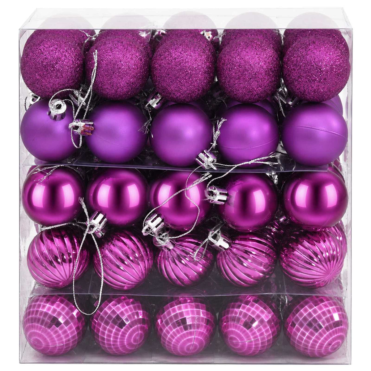 Kalėdų kamuoliukų rinkinys 100 vnt. Alyvos 4 cm Polystirenas