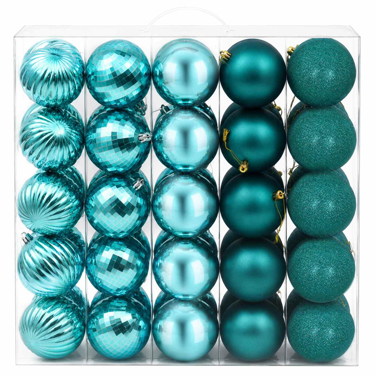 Kalėdų kamuoliukų rinkinys 50 vnt. Žalia 8 cm Polystirenas