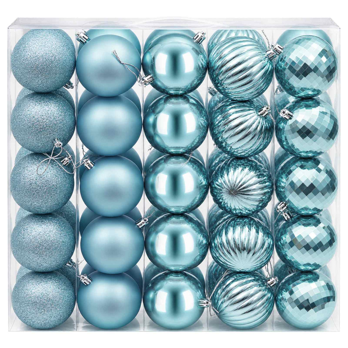 Kalėdų kamuoliukų rinkinys 50 vnt. Turkio 8 cm Polystirenas