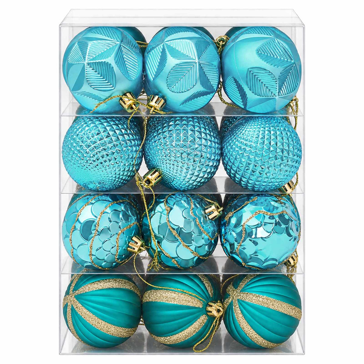Kalėdų kamuoliukų rinkinys 36 vnt. Žalia 6 cm Polystirenas
