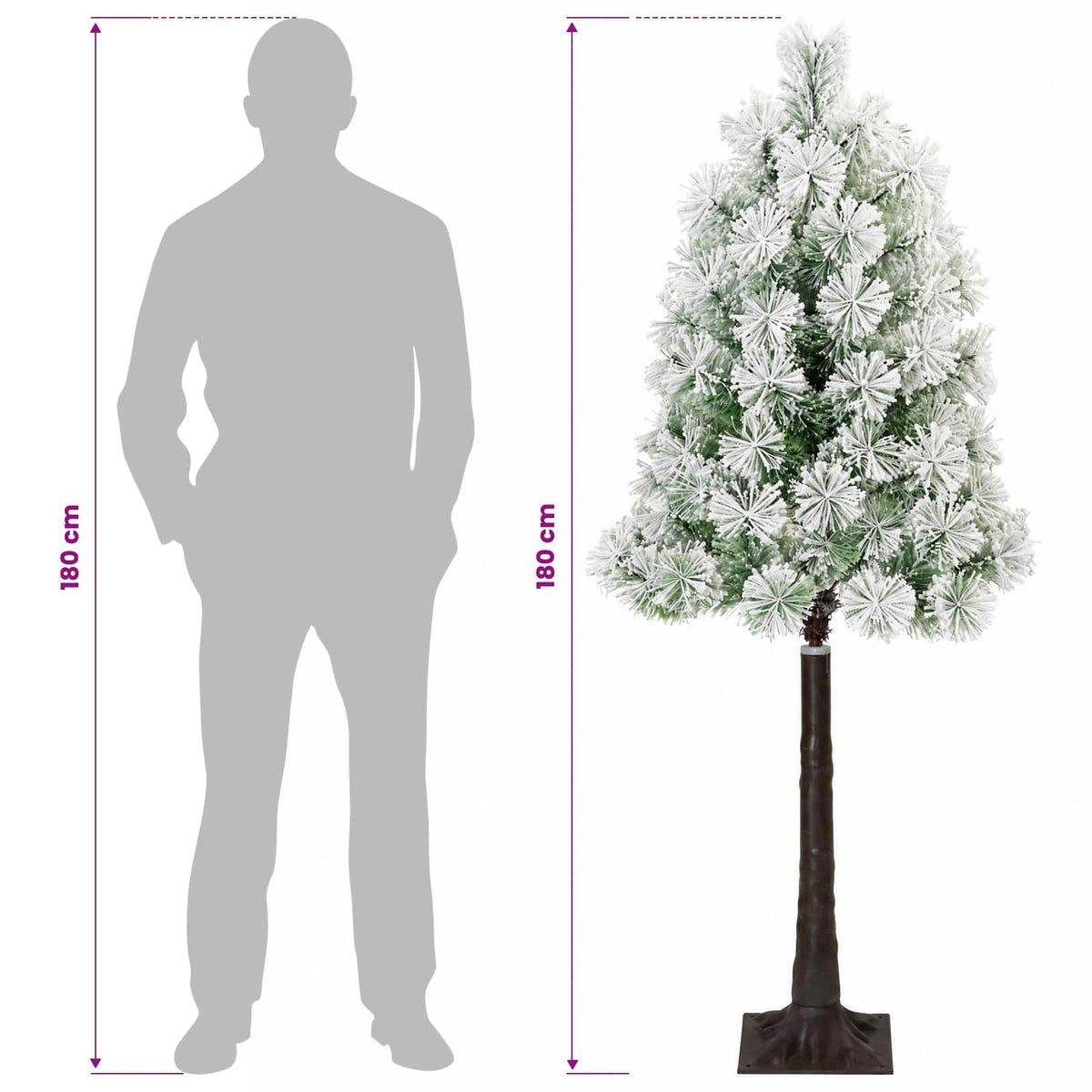Dirbtinė Sulankstoma Kalėdų Eglutė 180 cm PVC ir metalas