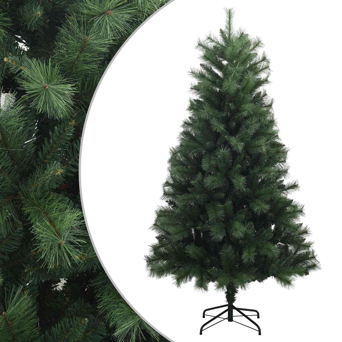 Dirbtinė Sulankstoma Kalėdų Eglutė 150 cm PVC ir metalas Žalia