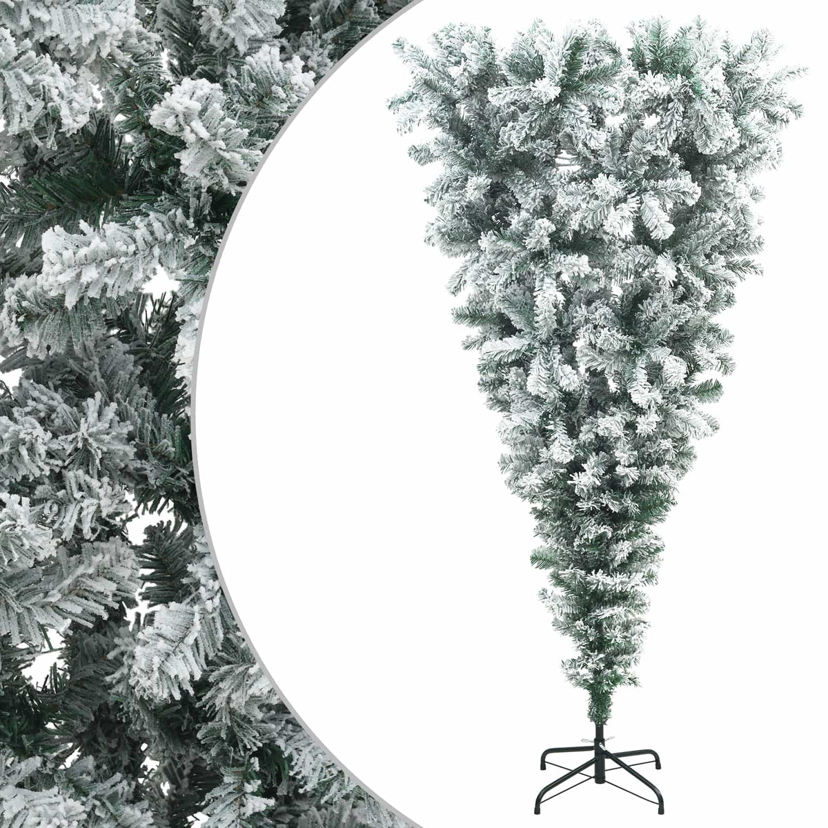 Apversta dirbtinė Kalėdų eglutė 240 cm PVC ir Plienas