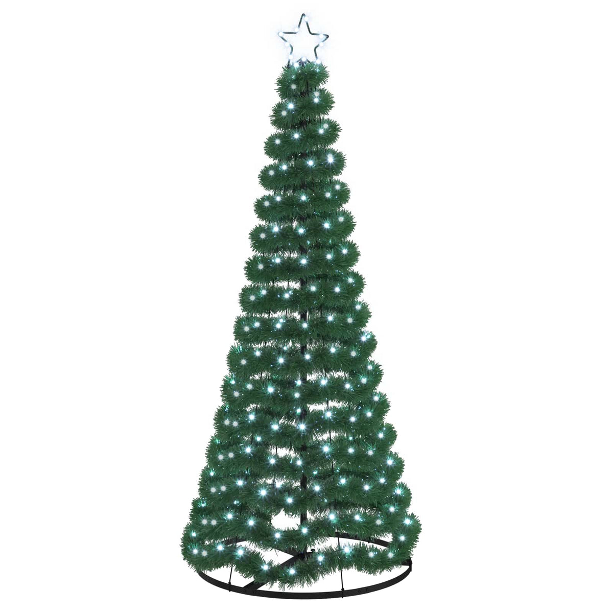 LED blizganti kalėdinė eglutė su pagrindu EKENAS 180 cm 220 LED