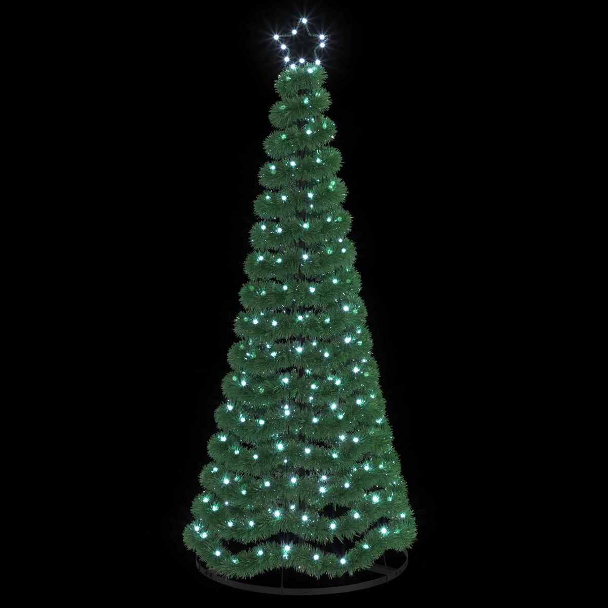 LED blizganti kalėdinė eglutė su pagrindu EKENAS 180 cm 220 LED