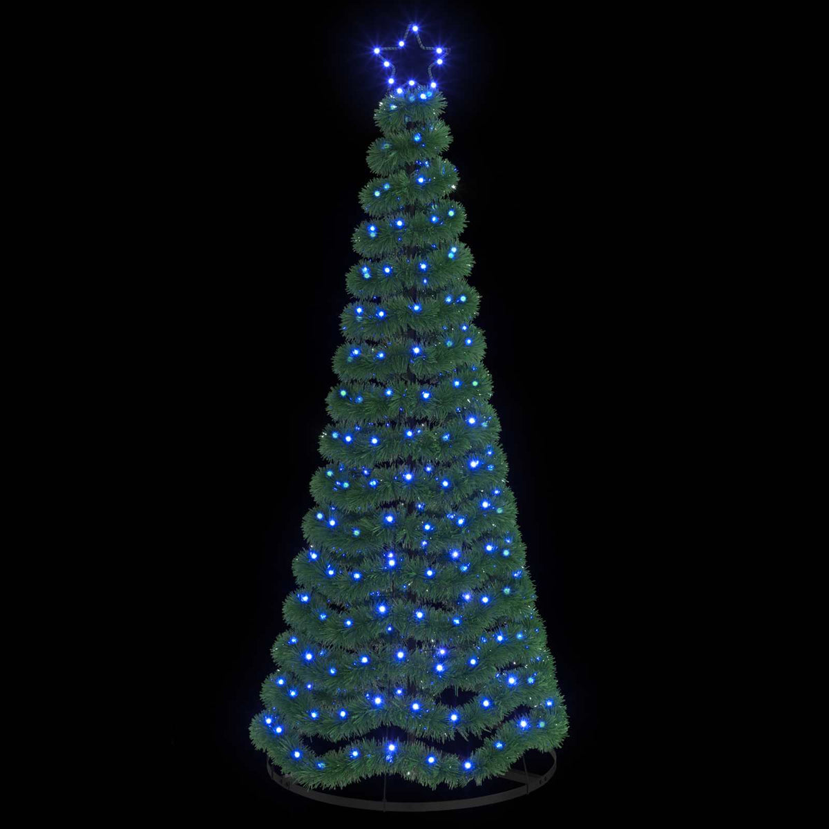 LED blizganti kalėdinė eglutė su pagrindu EKENAS 180 cm 220 LED