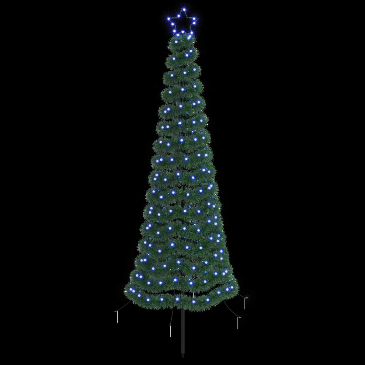 LED blizganti kalėdinė eglutė su smeigtuku EKENAS 180 cm