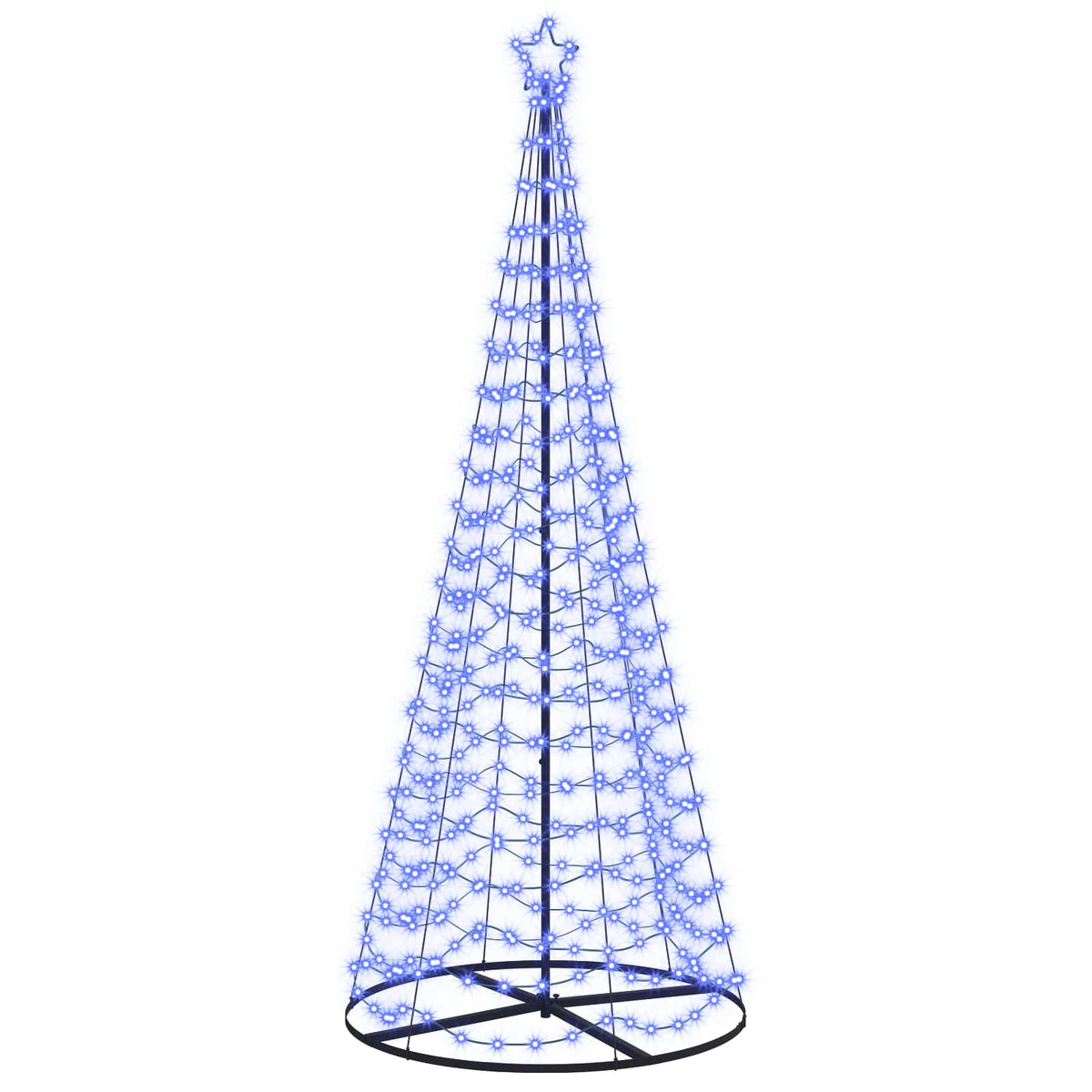 LED spiralinė Kalėdų eglutė su pagrindu EKENAS 250 cm 370 LED