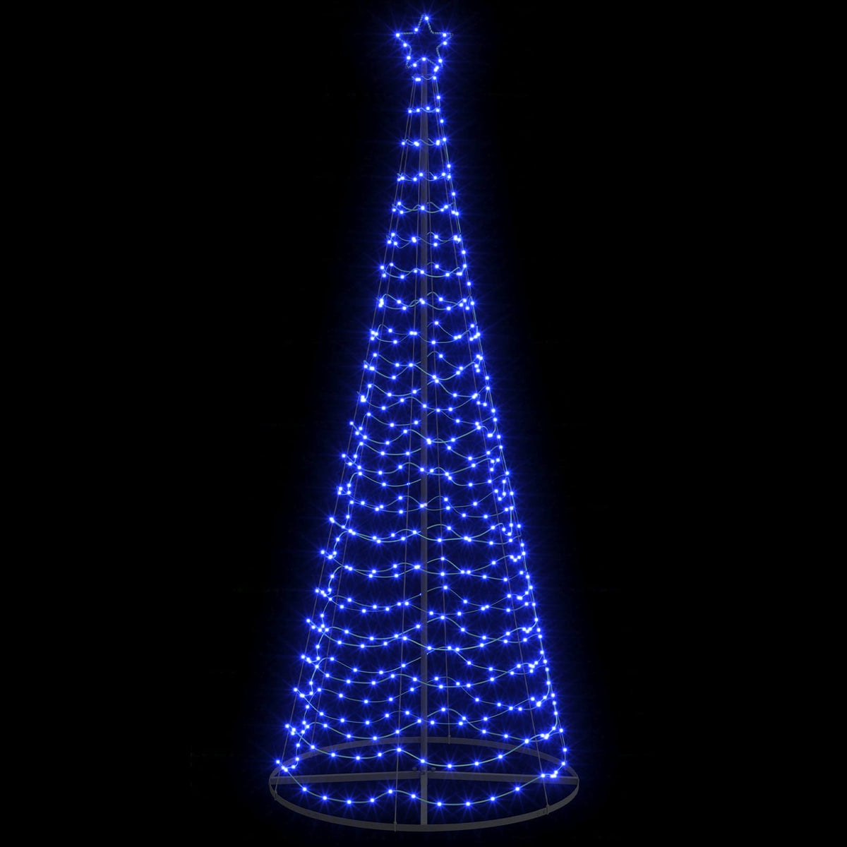 LED spiralinė Kalėdų eglutė su pagrindu EKENAS 250 cm 370 LED