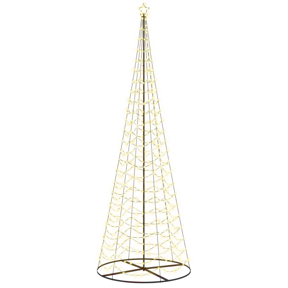 LED spiralinė Kalėdų eglutė su pagrindu EKENAS 400 cm 588 LED