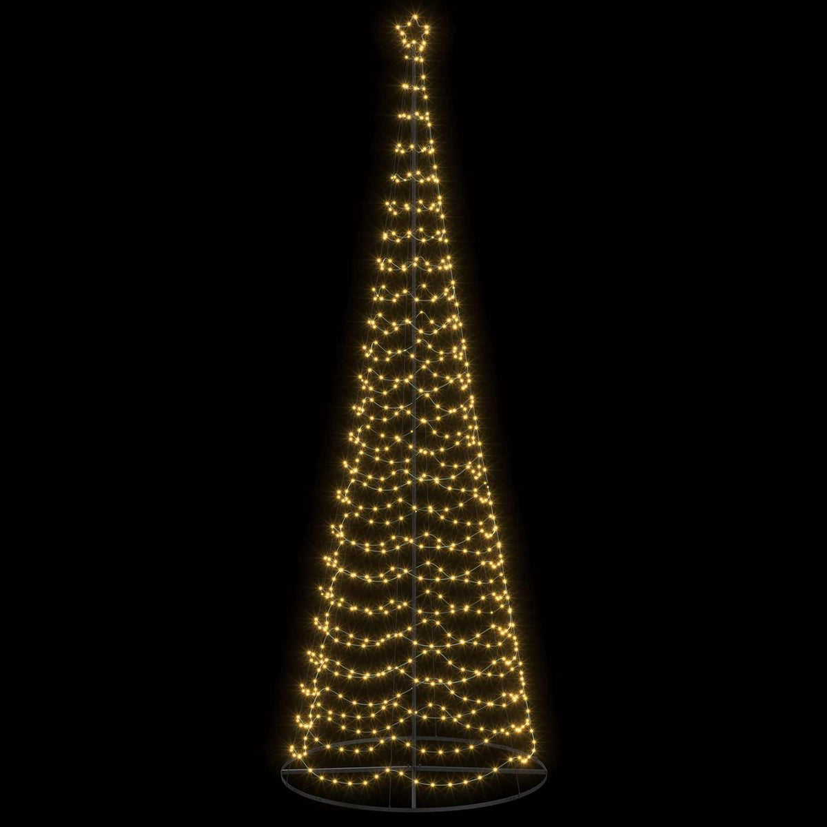 LED spiralinė Kalėdų eglutė su pagrindu EKENAS 400 cm 588 LED