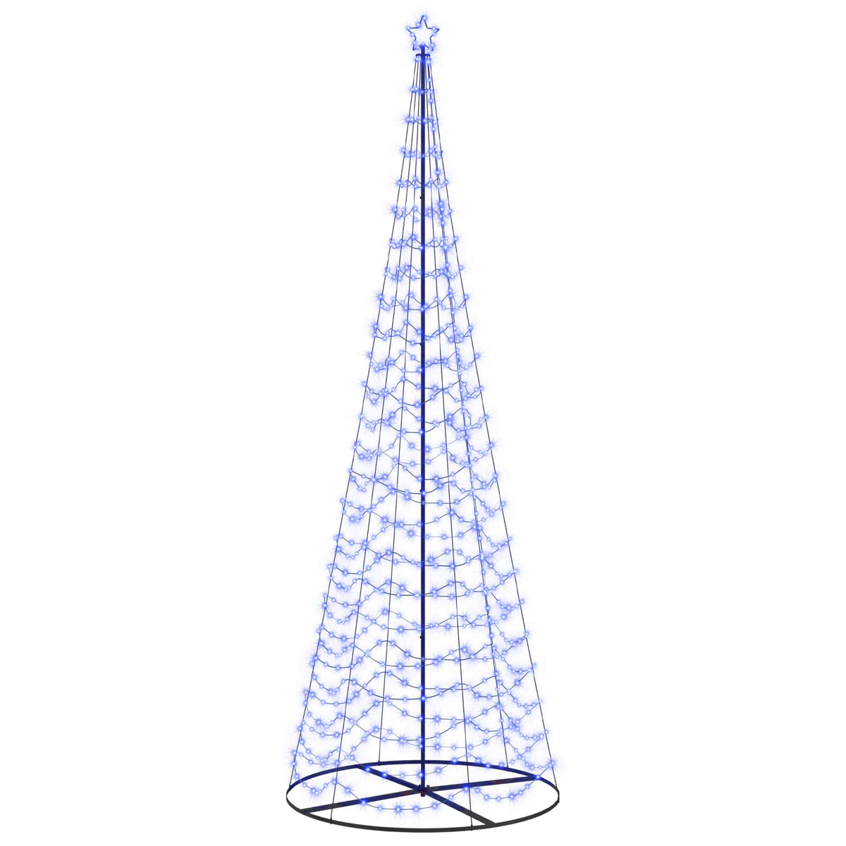LED spiralinė Kalėdų eglutė su pagrindu EKENAS 400 cm 588 LED