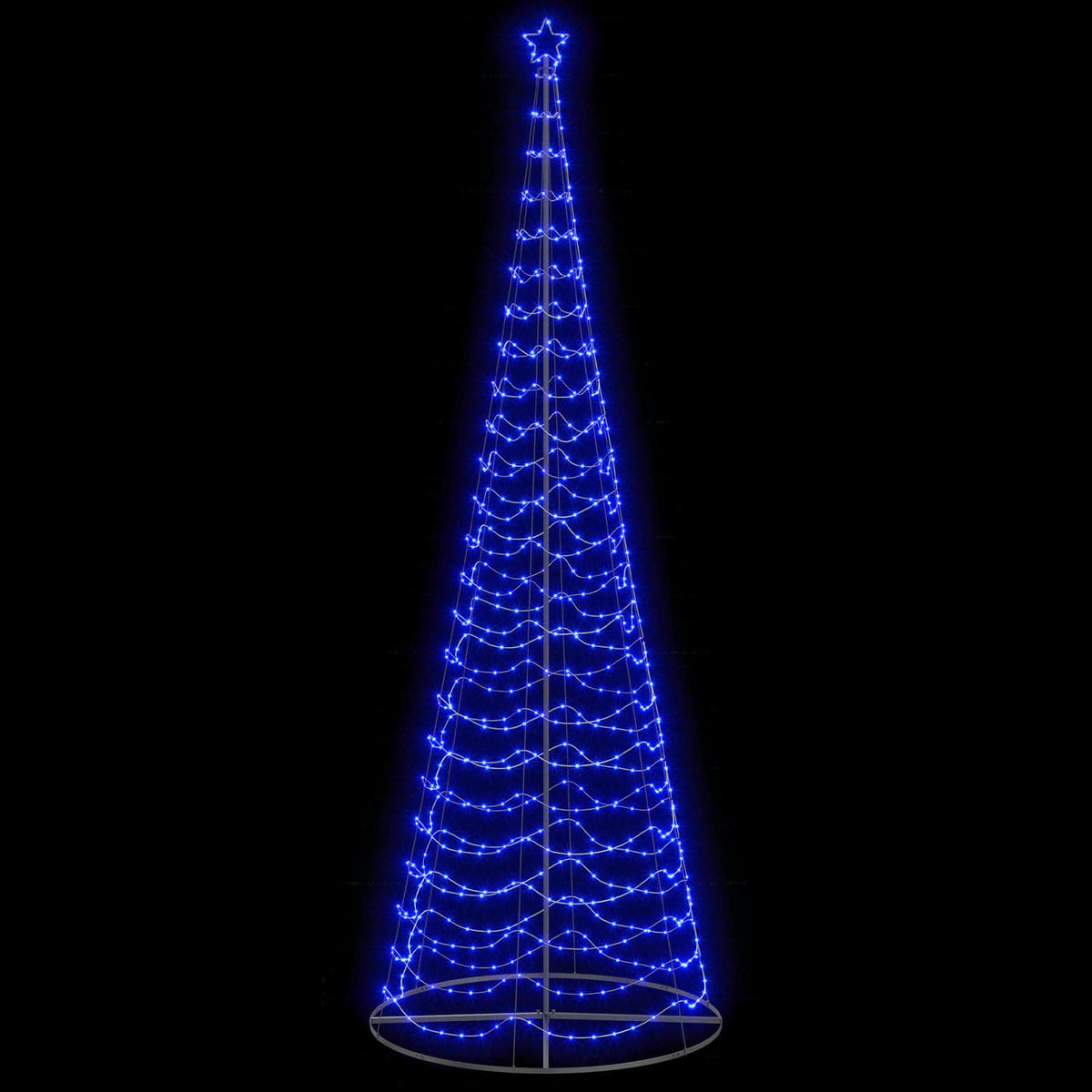 LED spiralinė Kalėdų eglutė su pagrindu EKENAS 400 cm 588 LED