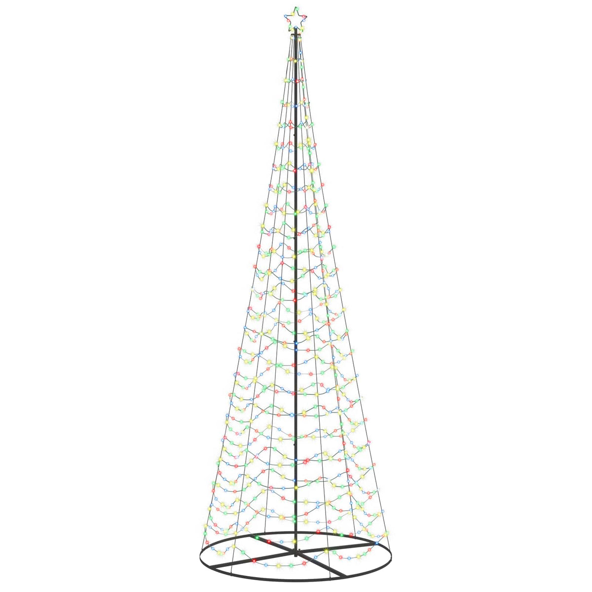LED spiralinė Kalėdų eglutė su pagrindu EKENAS 400 cm 588 LED