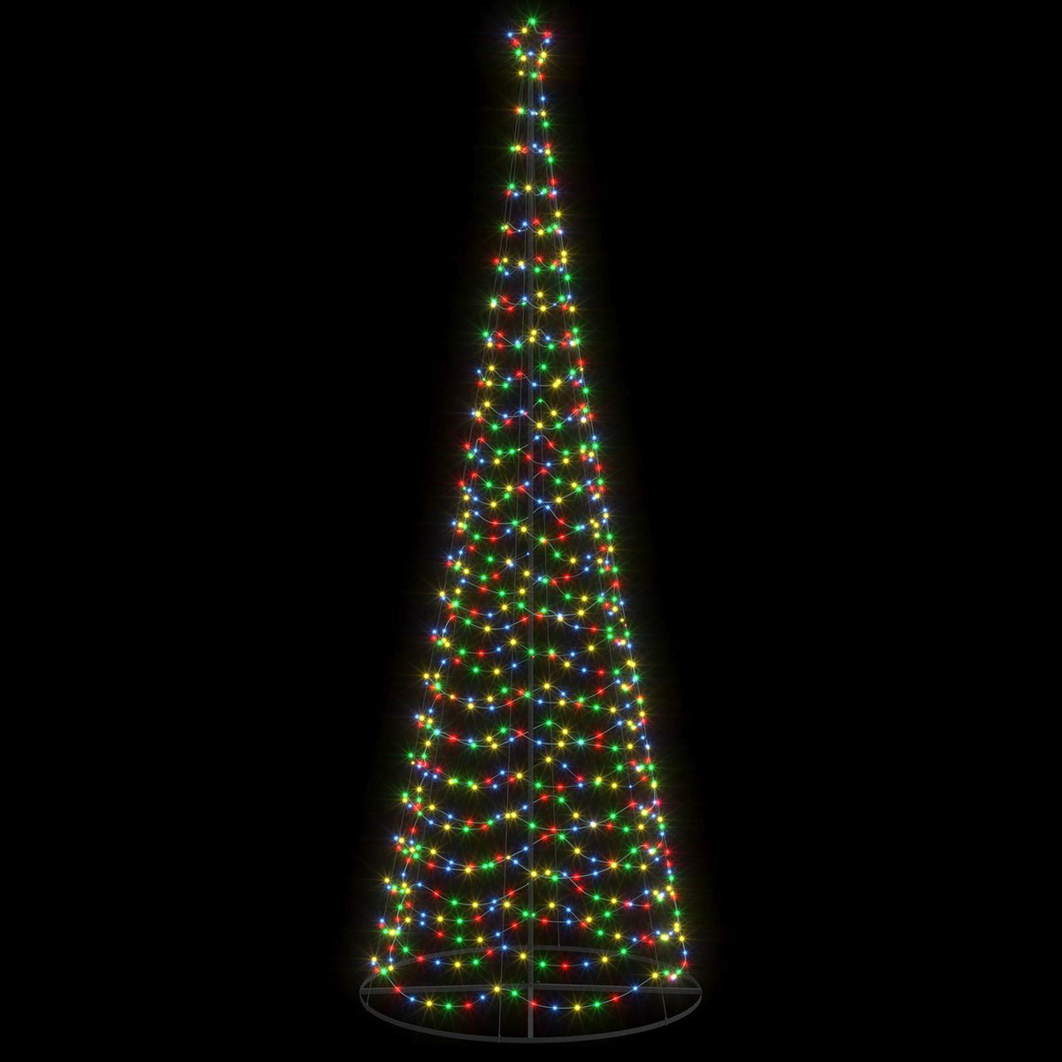 LED spiralinė Kalėdų eglutė su pagrindu EKENAS 400 cm 588 LED