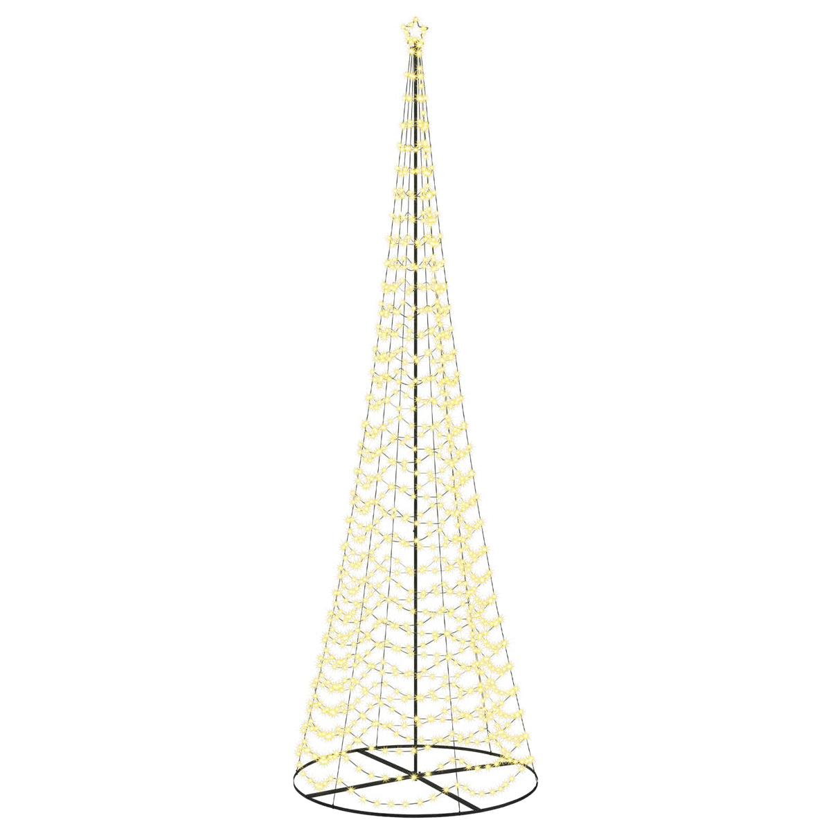 LED spiralinė Kalėdų eglutė su pagrindu EKENAS 500 cm 868 LED