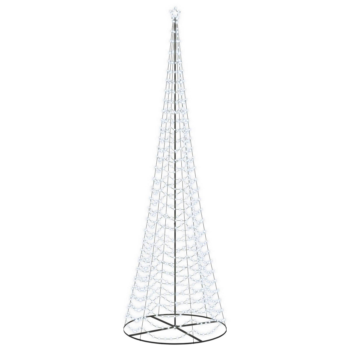 LED spiralinė Kalėdų eglutė su pagrindu EKENAS 500 cm 868 LED