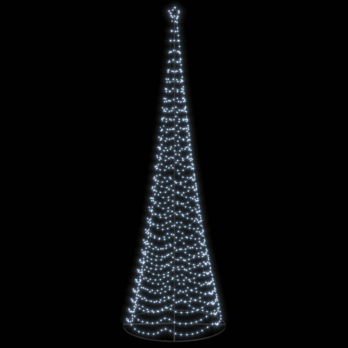 LED spiralinė Kalėdų eglutė su pagrindu EKENAS 500 cm 868 LED