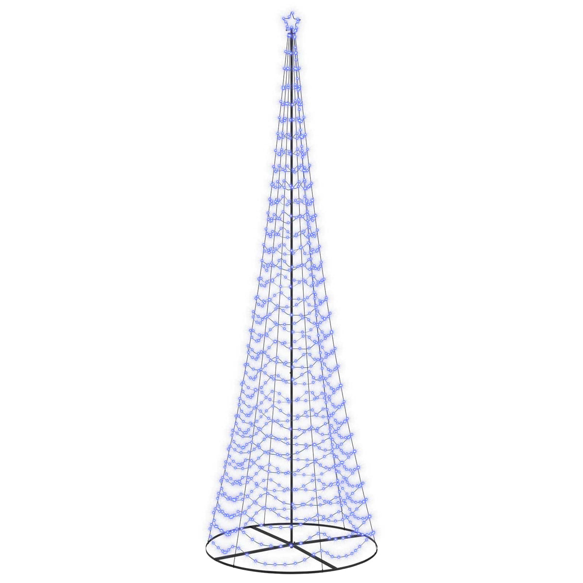 LED spiralinė Kalėdų eglutė su pagrindu EKENAS 500 cm 868 LED
