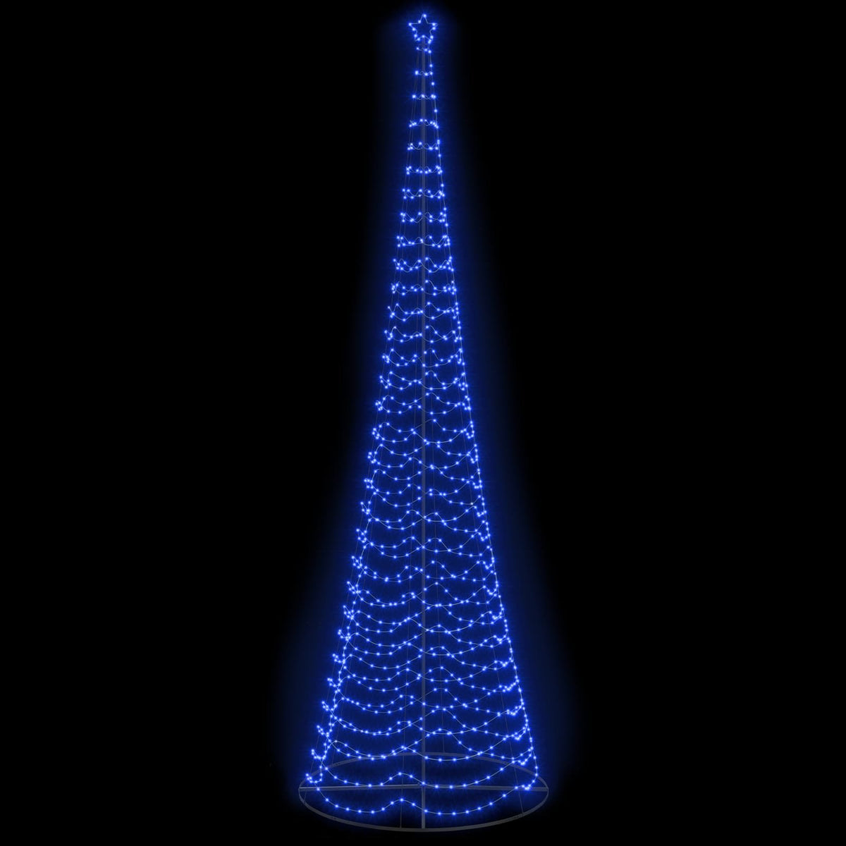 LED spiralinė Kalėdų eglutė su pagrindu EKENAS 500 cm 868 LED