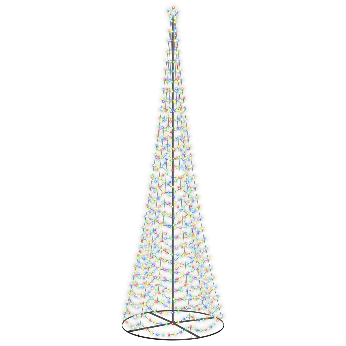 LED spiralinė Kalėdų eglutė su pagrindu EKENAS 500 cm 868 LED