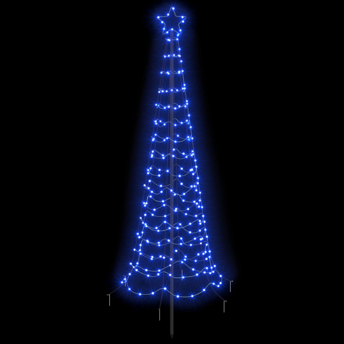 LED spiralinė Kalėdų eglutė su smaigu EKENAS 180 cm 220 LED